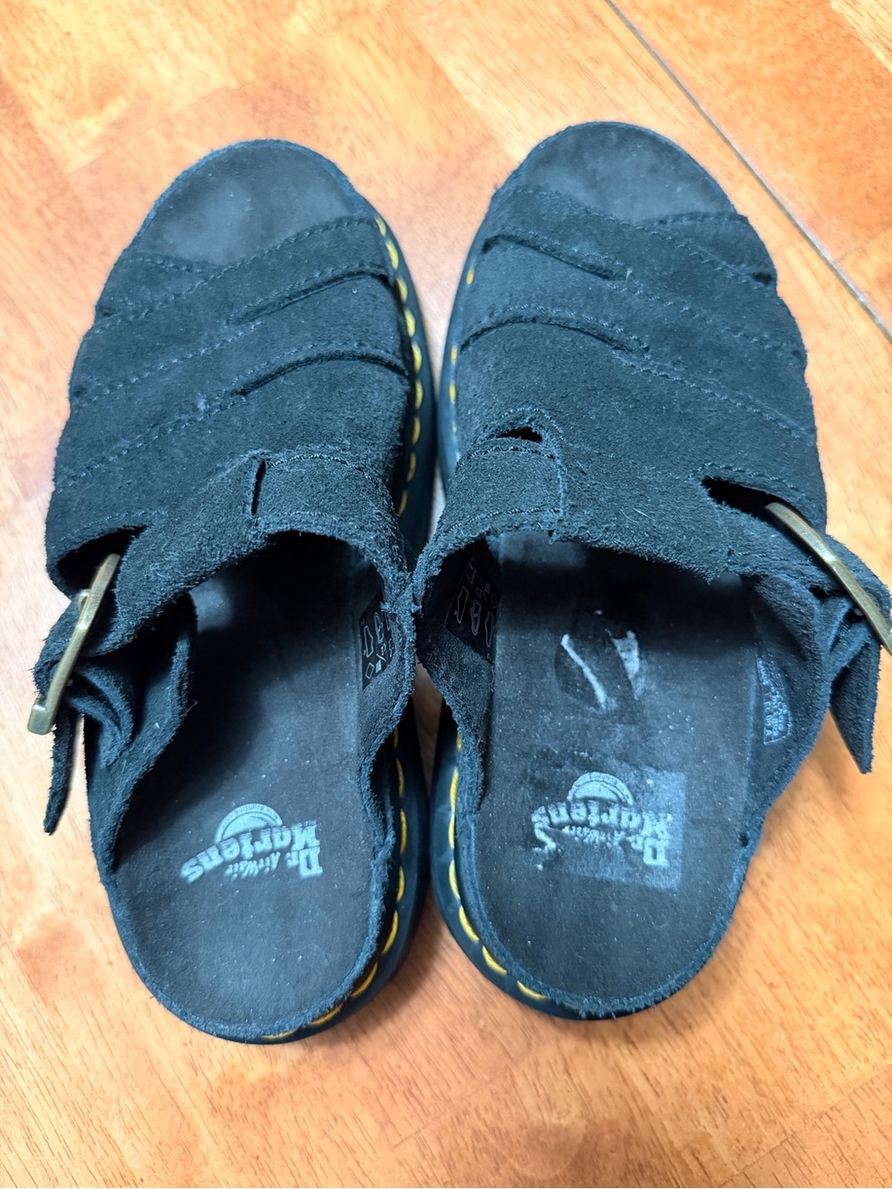 Dr. Martens Women’s Black Suede Sandals - Picture 4 of 5